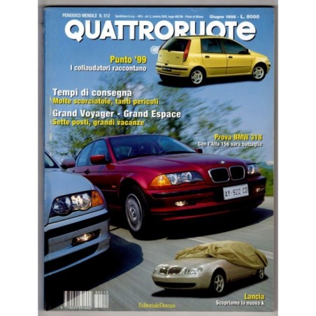 QUATTRORUOTE-n 512, giugno-1998