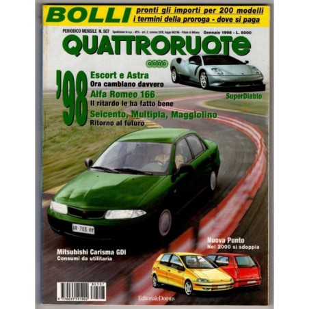 QUATTRORUOTE-n 507, gennaio-1998