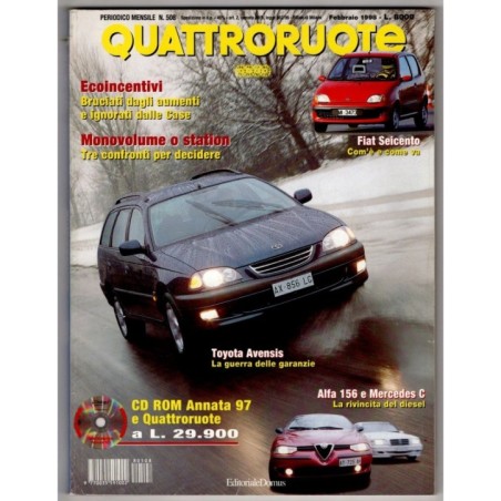 QUATTRORUOTE-n 508, febbraio-1998