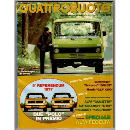 QUATTRORUOTE-n 264, dicembre-1977