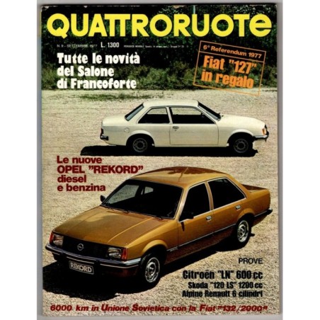 QUATTRORUOTE-n 261, settembre-1977