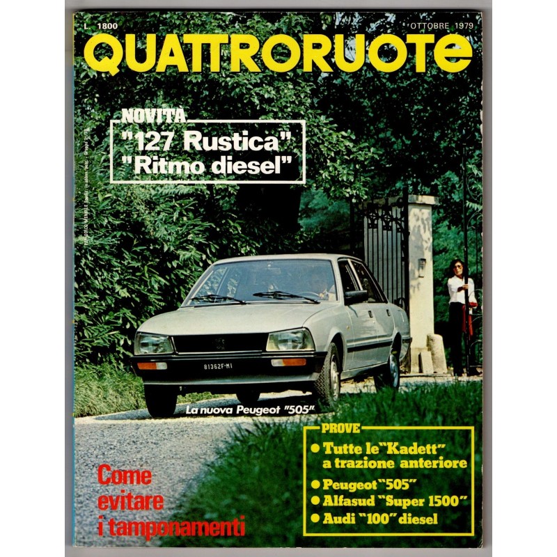 QUATTRORUOTE-n 287, ottobre-1979