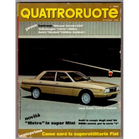 QUATTRORUOTE-n 300, ottobre-1980