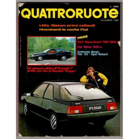 QUATTRORUOTE-n 301, novembre-1980