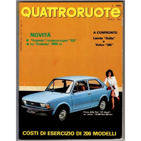 QUATTRORUOTE-n 306, aprile-1981