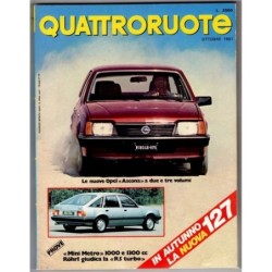 QUATTRORUOTE-n 312, ottobre-1981