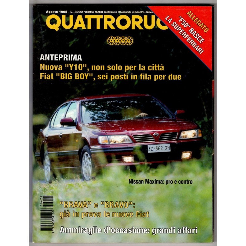 QUATTRORUOTE-n 478, agosto-1995