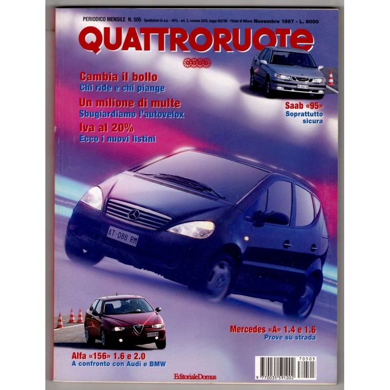 QUATTRORUOTE-n 505, novembre-1997