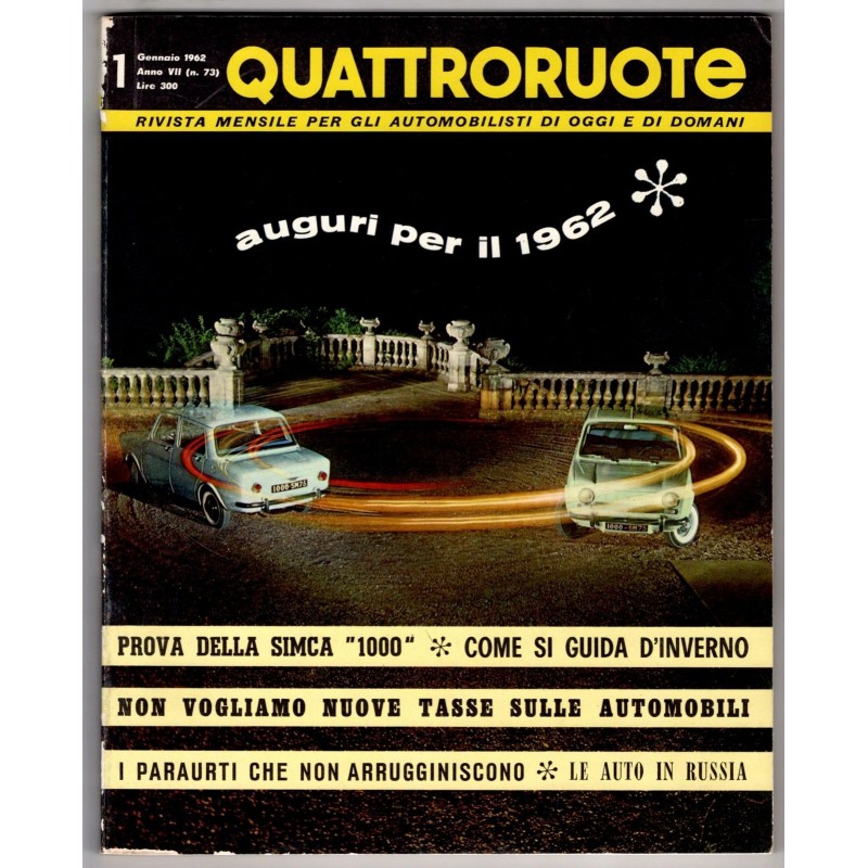 QUATTRORUOTE-n 73, gennaio-1962