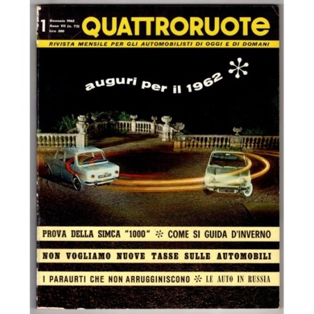 QUATTRORUOTE-n 73, gennaio-1962