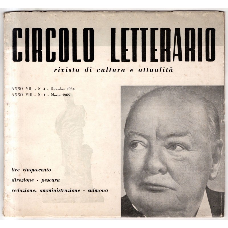 CIRCOLO LETTERARIO RIVISTA CULTURA ATTUALITÀ-n 4 dic 1964-n 1 mar 1965-1965