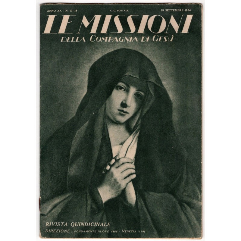 LE MISSIONI DELLA COMPAGNIA DI GESÙ-n 17-18, 15 settembre-1934