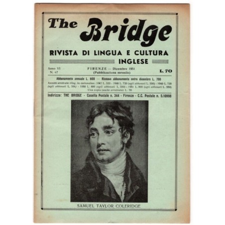 THE BRIDGE. RIVISTA DI LINGUA E CULTURA INGLESE-n 67, dicembre-1951