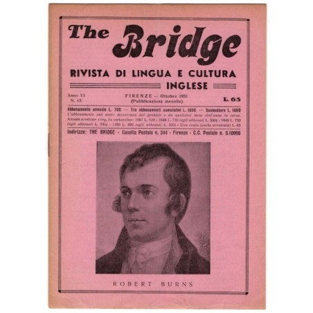THE BRIDGE. RIVISTA DI LINGUA E CULTURA INGLESE-n 65, ottobre-1951
