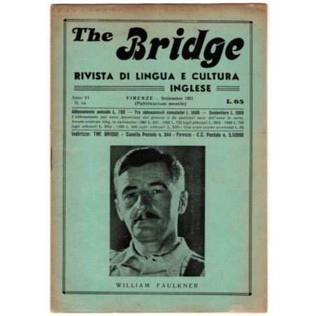 THE BRIDGE. RIVISTA DI LINGUA E CULTURA INGLESE-n 64, settembre-1951