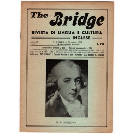 THE BRIDGE. RIVISTA DI LINGUA E CULTURA INGLESE-n 79, dicembre-1952