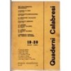 QUADERNI CALABRESI-n 19-20, maggio/agosto-1971