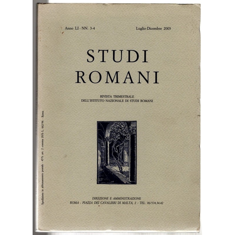 STUDI ROMANI-nn 3-4, luglio/dicembre-2003