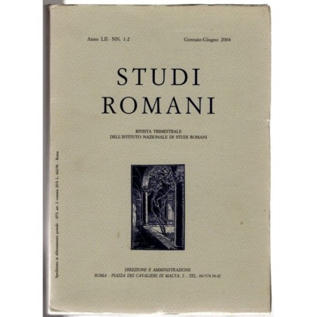 STUDI ROMANI-nn 1-2, gennaio/giugno-2004