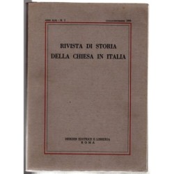 RIVISTA DI STORIA DELLA CHIESA IN ITALIA-n 2, luglio/dicembre-1995