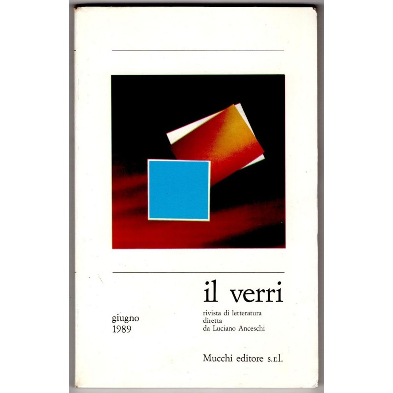 IL VERRI. RIVISTA DI LETTERATURA-n 10, giugno-1989