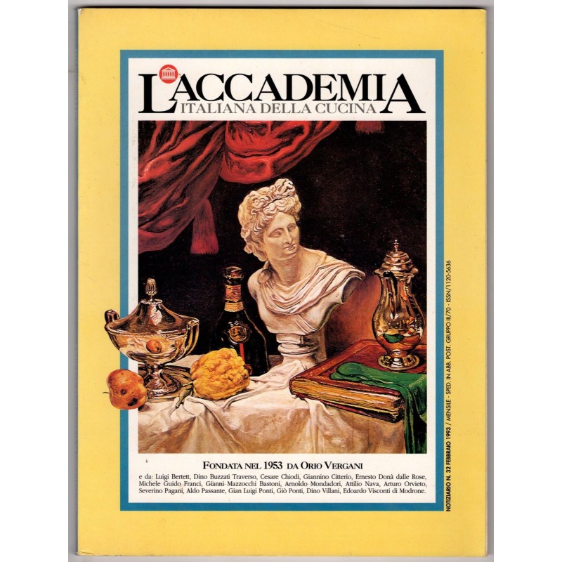 L'ACCADEMIA ITALIANA DELLA CUCINA-n 32, febbraio-1993