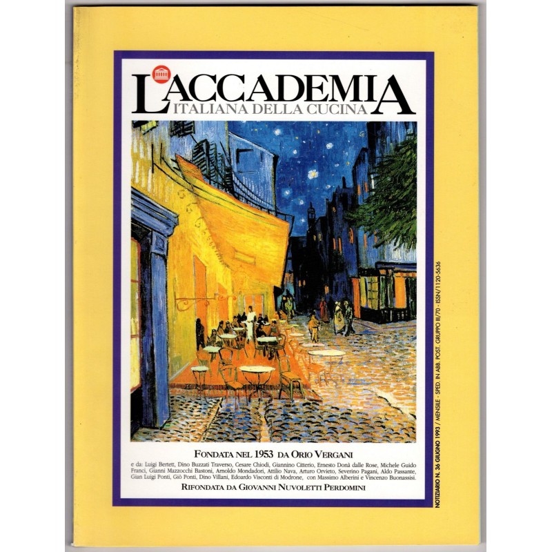 L'ACCADEMIA ITALIANA DELLA CUCINA-n 36, giugno-1993