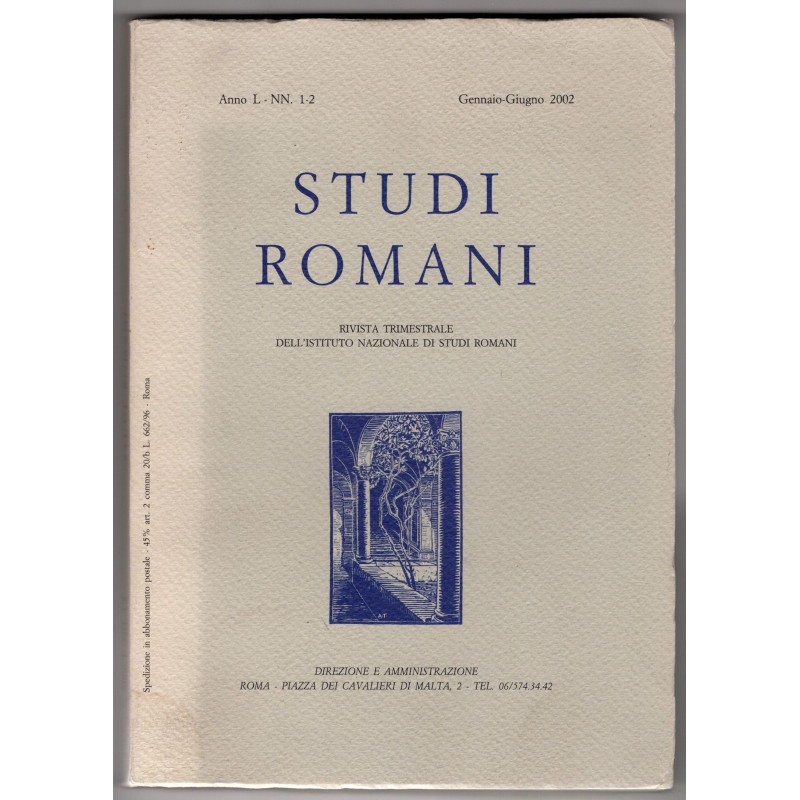 STUDI ROMANI-nn 1-2, gennaio/giugno-2002
