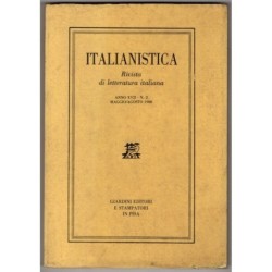 ITALIANISTICA. RIVISTA DI LETTERATURA ITALIANA-n 2, maggio/agosto-1988