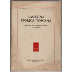 RASSEGNA STORICA TOSCANA-n 2, luglio/dicembre-1986