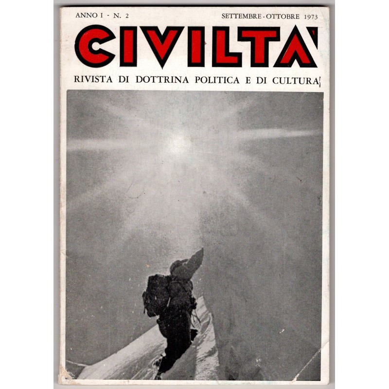 CIVILTA'. RIVISTA DOTTRINA POLITICA E CULTURA-n 2, settembre/ottobre-1973