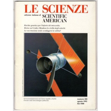 LE SCIENZE. EDIZIONE ITALIANA DI SCIENTIFIC AMERICAN-n 288, agosto-1992