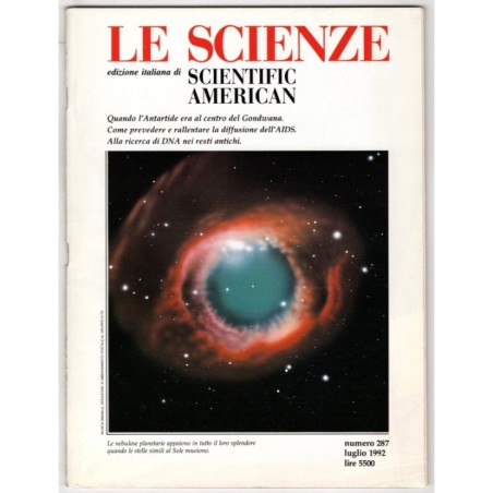 LE SCIENZE. EDIZIONE ITALIANA DI SCIENTIFIC AMERICAN-n 287, luglio-1992