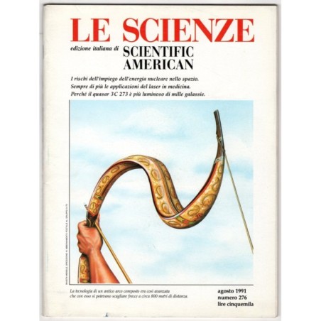 LE SCIENZE. EDIZIONE ITALIANA DI SCIENTIFIC AMERICAN-n 276, agosto-1991