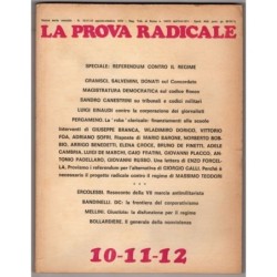 LA PROVA RADICALE-n 10-11-12, agosto/ottobre-1973