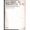 QUADERNI DI SEMANTICA-n 2, dicembre-1991