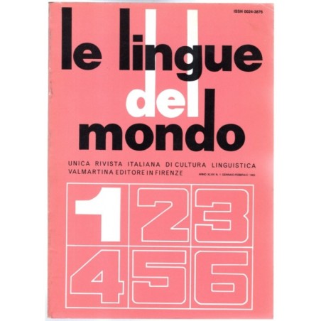 LE LINGUE DEL MONDO-n 1, gennaio/febbraio-1983