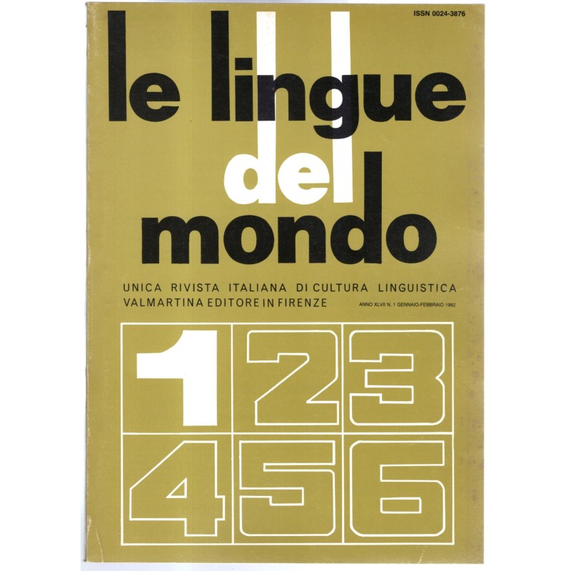 LE LINGUE DEL MONDO-n 1, gennaio/febbraio-1982