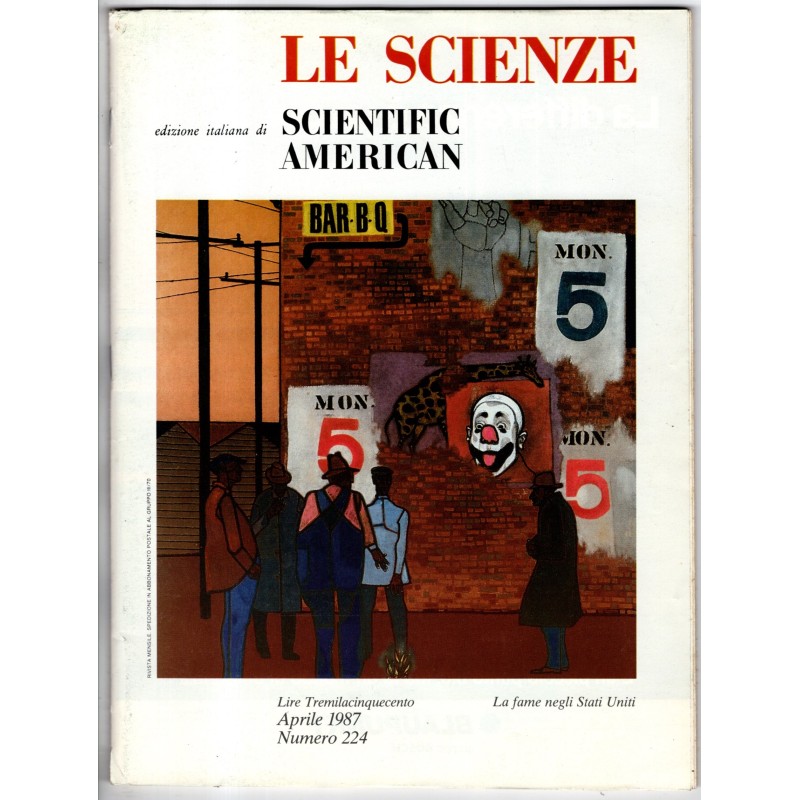 LE SCIENZE. EDIZIONE ITALIANA DI SCIENTIFIC AMERICAN-n 224, aprile-1987