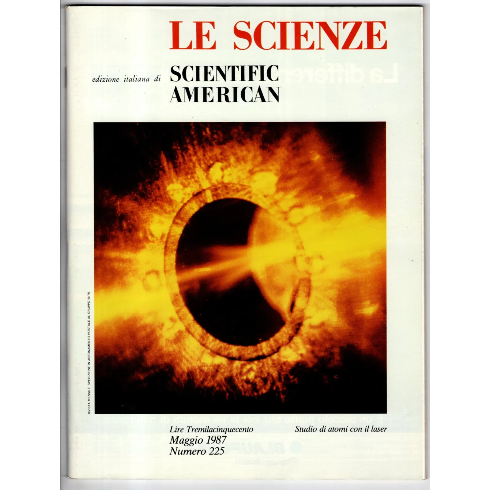 LE SCIENZE. EDIZIONE ITALIANA DI SCIENTIFIC AMERICAN-n 225, maggio-1987