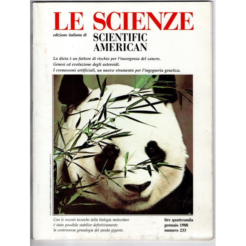 LE SCIENZE. EDIZIONE ITALIANA DI SCIENTIFIC AMERICAN-n 233, gennaio-1988