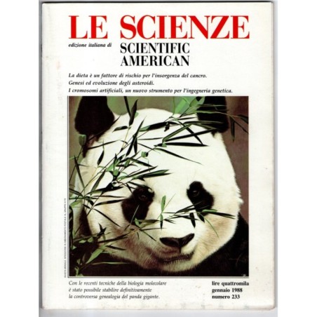 LE SCIENZE. EDIZIONE ITALIANA DI SCIENTIFIC AMERICAN-n 233, gennaio-1988