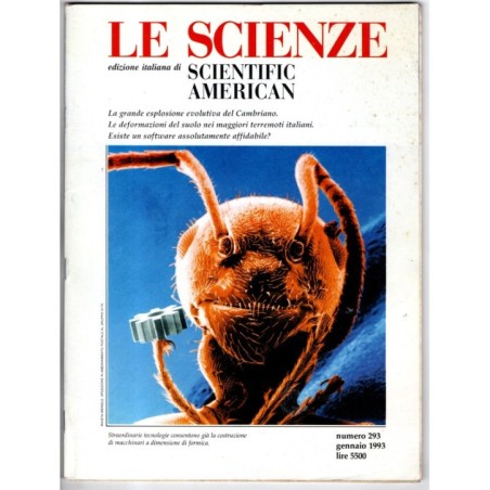 LE SCIENZE. EDIZIONE ITALIANA DI SCIENTIFIC AMERICAN-n 293, gennaio-1993