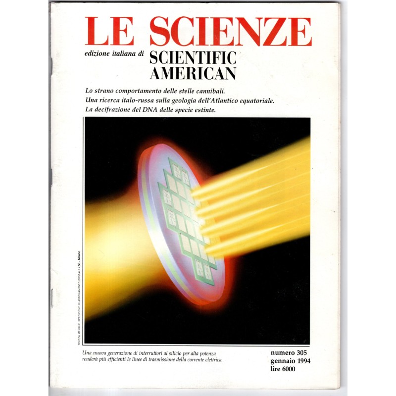 LE SCIENZE. EDIZIONE ITALIANA DI SCIENTIFIC AMERICAN-n 305, gennaio-1994