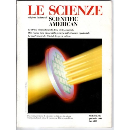LE SCIENZE. EDIZIONE ITALIANA DI SCIENTIFIC AMERICAN-n 305, gennaio-1994