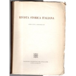 RIVISTA STORICA ITALIANA-fasc III-1964