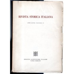 RIVISTA STORICA ITALIANA-fasc IV-1966