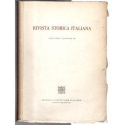 RIVISTA STORICA ITALIANA-fasc III-1967
