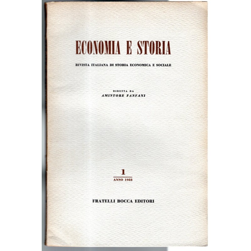 ECONOMIA E STORIA-n 1-1955