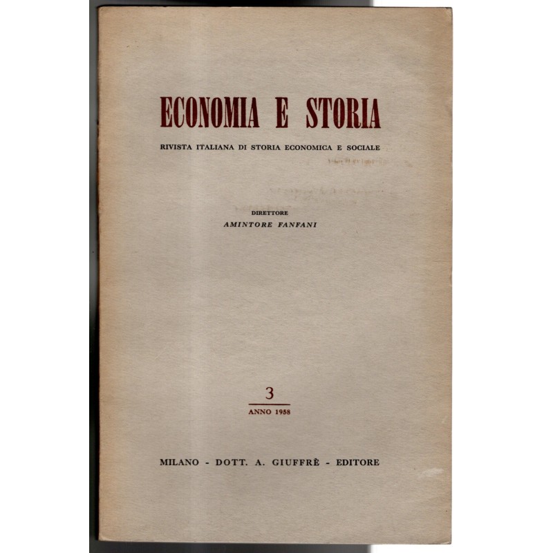 ECONOMIA E STORIA-n 3-1958